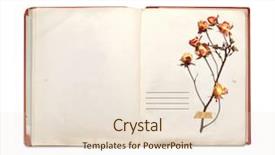  Presentation with old book - Amazing PPT layouts having vintage red clock calendar branches backdrop and a light gray colored foreground