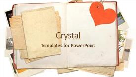  Presentation with old book - Beautiful presentation featuring old book and photos objects backdrop and a lemonade colored foreground