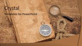  Presentation with old book - Cool new presentation theme with revolving light criminal scene police backdrop and a gold colored foreground.