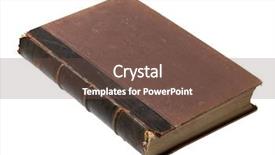  Presentation with holy quran old book - Slide deck featuring old book isolated on white background and a  colored foreground