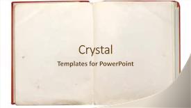  Presentation with old book - Presentation with old book object isolated background and a cream colored foreground