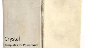  Presentation with old book - Cool new PPT theme with old book object isolated backdrop and a lemonade colored foreground