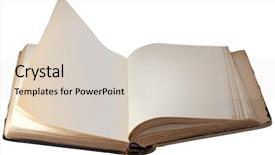  Presentation with blank - Amazing slide set having old book with blank pages backdrop and a lemonade colored foreground