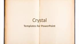  Presentation with blank old book - Colorful PPT theme enhanced with abstract beautiful pastel background gray white brown backdrop and a light gray colored foreground