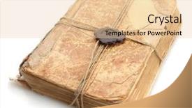 Presentation with wax - Colorful presentation theme enhanced with old book with seal wax backdrop and a lemonade colored foreground
