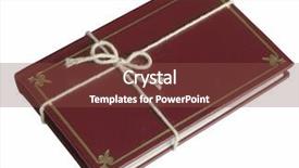  Presentation with old-book - Slides consisting of old book with string background and a tawny brown colored foreground