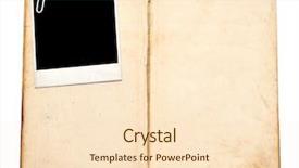  Presentation with vintage book - PPT layouts having old book with vintage photo background and a lemonade colored foreground