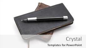  Presentation with old books pen - 