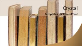 Presentation with ancient book - PPT theme having old books isolated on white background and a coral colored foreground