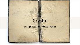  Presentation with stack of old books - Amazing PPT theme having old books isolated on white backdrop and a  colored foreground