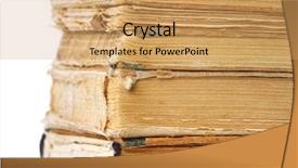  Presentation with shape - PPT layouts featuring old books of different shape background and a yellow colored foreground