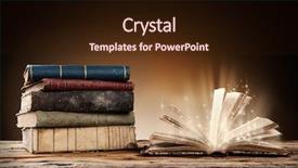  Presentation with blur - Beautiful presentation featuring old books on wooden planks backdrop and a wine colored foreground