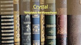  Presentation with books - Amazing PPT layouts having old books backdrop and a tawny brown colored foreground