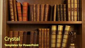  Presentation with old book - Slides enhanced with old books background and a tawny brown colored foreground