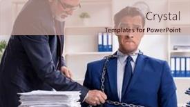  Presentation with old young - Presentation theme enhanced with old-boss-and-young-male and a coral colored foreground