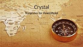  Presentation with treasure map - Presentation consisting of old brass compass background and a coral colored foreground