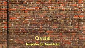  Presentation with brick wall - Theme featuring old-brick-wall-from-part background and a tawny brown colored foreground