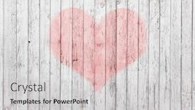  Presentation with graffiti - Audience pleasing PPT layouts consisting of old-brick-wall-graffiti-heart backdrop and a light gray colored foreground