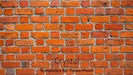  Presentation with brick wall - Audience pleasing PPT layouts consisting of old-brick-wall-high-res backdrop and a red colored foreground