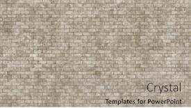  Presentation with old brick wall texture - Slides enhanced with old-brick-wall-texture-grunge background and a light gray colored foreground