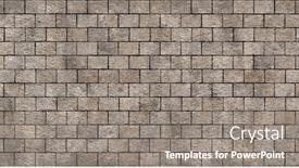  Presentation with old brick wall texture - Amazing slides having old-brick-wall-texture-grunge backdrop and a gray colored foreground