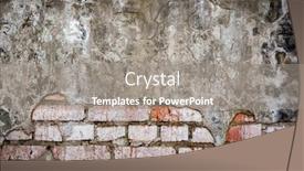  Presentation with red brick wall - Slide deck having old-brick-wall background and a gray colored foreground