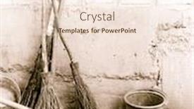  Presentation with old heritage christian - Slide deck consisting of old brooms background and a cream colored foreground