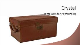  Presentation with brown leather - Colorful presentation enhanced with old-brown-leather-box-case backdrop and a white colored foreground