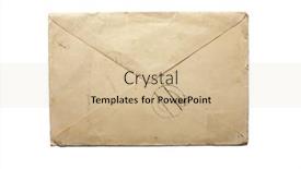 Presentation with old paper - Theme having old-brown-paper-envelope-grunge background and a soft green colored foreground