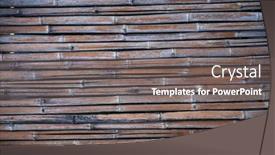  Presentation with urban design - Slide set featuring old-brown-tone-bamboo-simple background and a gray colored foreground