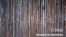  Presentation with urban design - Presentation theme enhanced with old-brown-tone-bamboo-simple background and a gray colored foreground