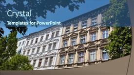  Presentation with renovation - Presentation with old-building-facade-before background and a ocean colored foreground