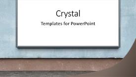  Presentation with wall street - Theme enhanced with old buildings - blank advertising billboard background and a white colored foreground