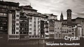  Presentation with asian paint vintage style old - Amazing slide deck having old buildings along arno river backdrop and a dark gray colored foreground