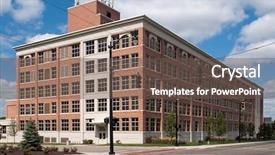  Presentation with fire disaster in a warehouse - Beautiful theme featuring old buildings renovation - stately warehouse backdrop and a tawny brown colored foreground