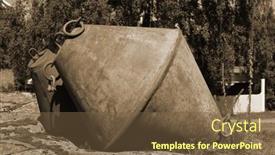  Presentation with 19th century - Slide set enhanced with old-buoy-halden-canal-canal background and a tawny brown colored foreground