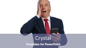  Presentation with old - Presentation consisting of old-businessman-slapping-his-face background and a ocean colored foreground