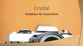  Presentation with camera - Slides enhanced with old-camera-with-copyspace background and a yellow colored foreground