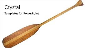  Presentation with old wood - Beautiful slide set featuring old canoe paddle laminated backdrop and a white colored foreground