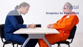  Presentation with advocate - Slides enhanced with old-captive-meeting-with-advocate background and a sky blue colored foreground