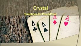  Presentation with wooden - Presentation theme consisting of old cards on wooden table background and a tawny brown colored foreground