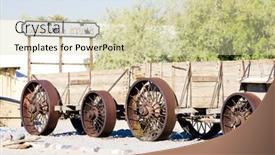  Presentation with furnace - PPT theme enhanced with old-cart-furnace-creek-death background and a soft green colored foreground