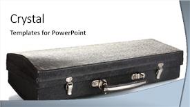  Presentation with musical instrument - Slides with old case for musical instrument background and a white colored foreground