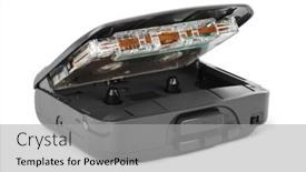  Presentation with cassette - Colorful PPT theme enhanced with old-cassette-player-isolated backdrop and a light gray colored foreground