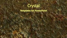  Presentation with iron - Slides with old cast iron surface background and a tawny brown colored foreground