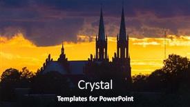  Presentation with catholic old - Presentation theme with old-catholic-church-in-vidzy background and a black colored foreground