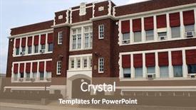  Presentation with catholic old - Presentation with old catholic school background and a coral colored foreground