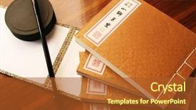  Presentation with old china - PPT layouts featuring old chinese book background and a  colored foreground