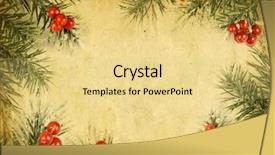  Presentation with christmas card - Presentation theme enhanced with old christmas card background and a blonde colored foreground