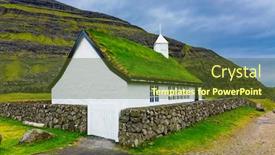  Presentation with church - Slides enhanced with old-church-in-saksun-village background and a tawny brown colored foreground